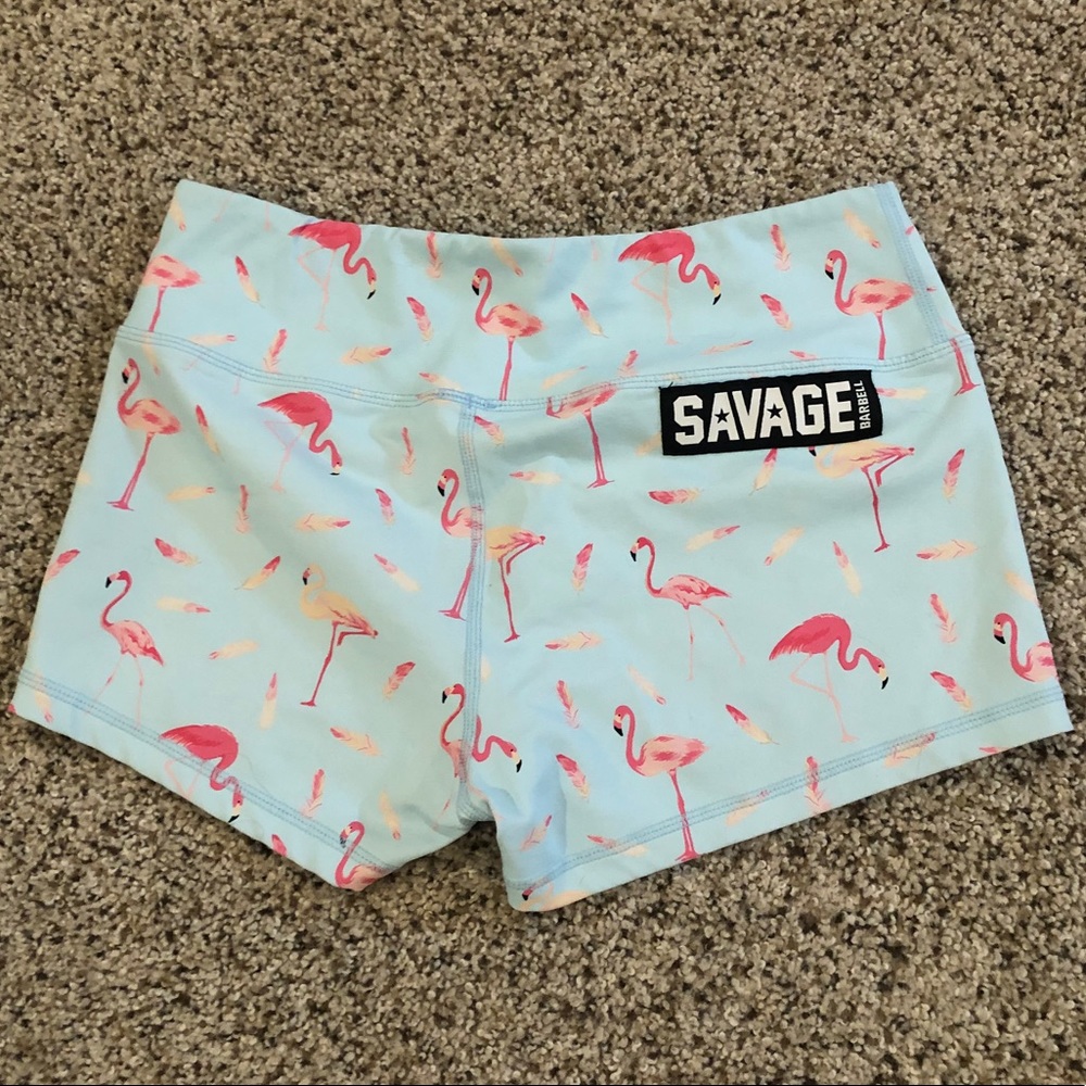 Savage Barbell Flamingo Shorts